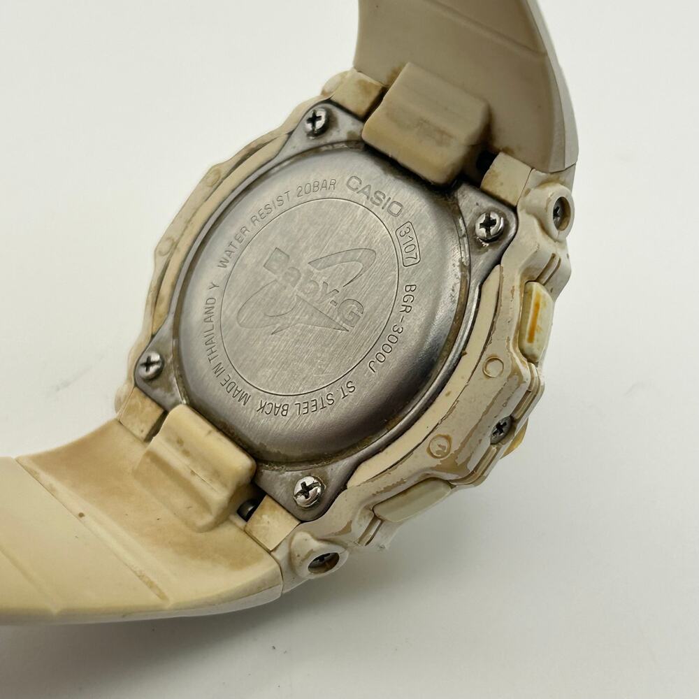 Casio Baby-G Tough Solar White Digital Watch Working New Battery - Picture 6 of 8